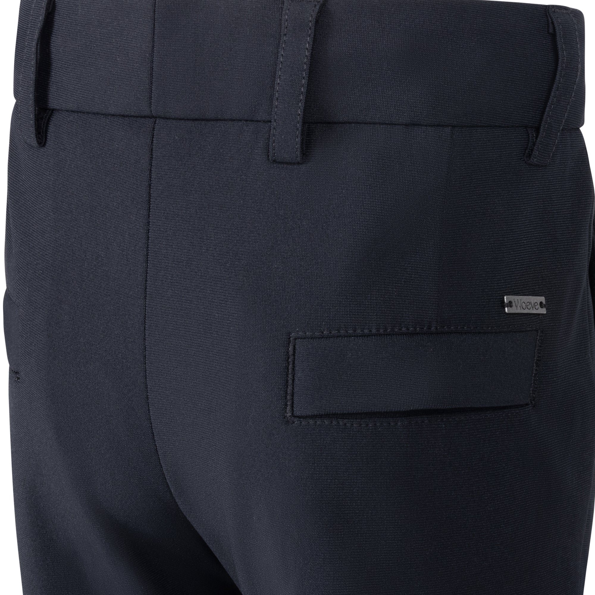 Woeve Air Performance Slim Fit Black Mens Stretch Pant