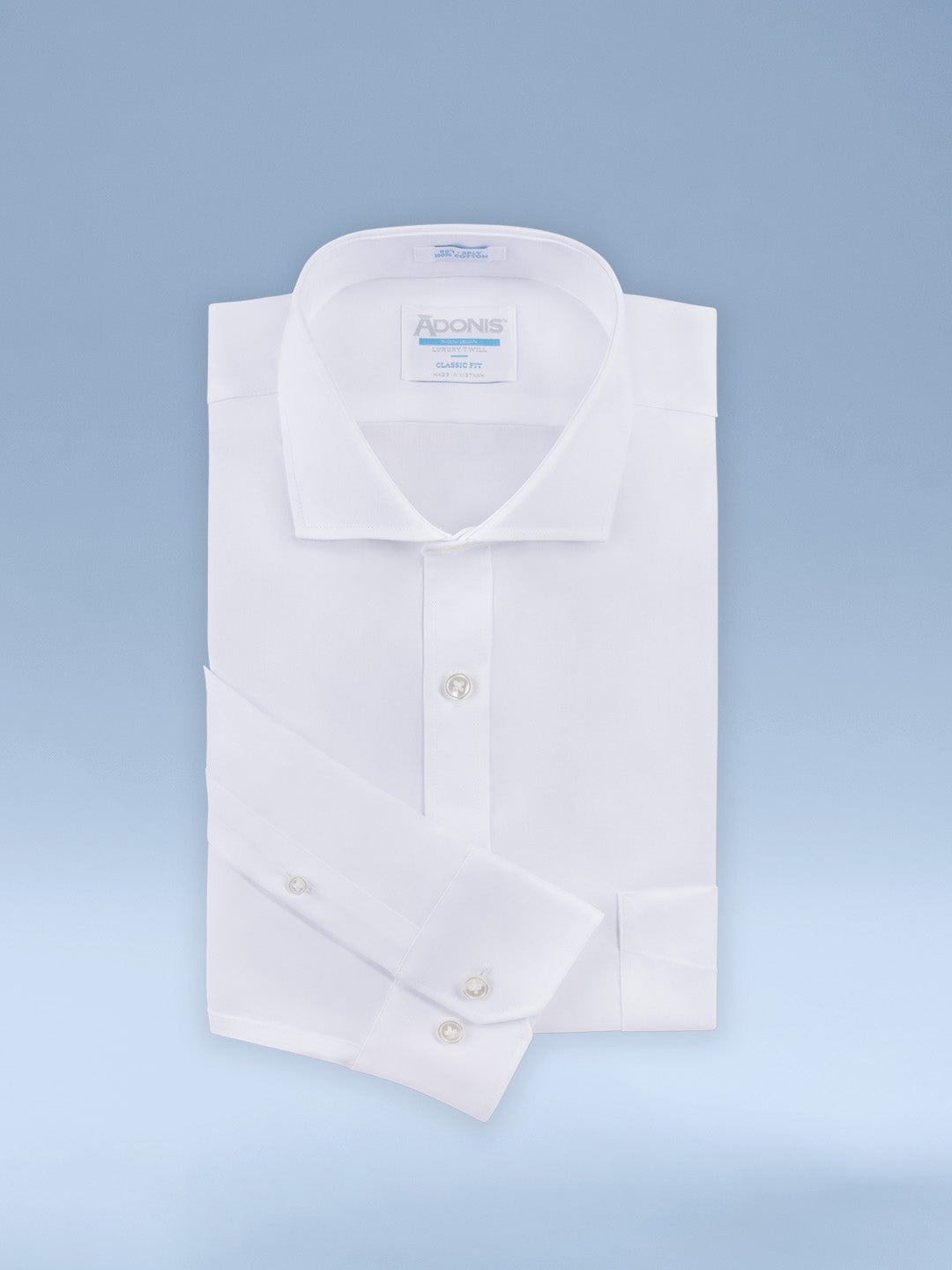Mens 100% Cotton NI Barrel Cuff Top Center - Luxury Twill
