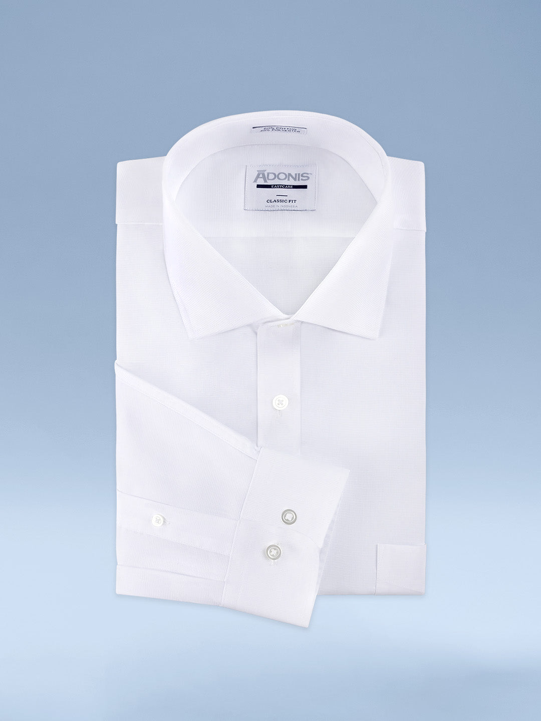 Mens Classic Fit Easy Care Frost Button Cuff Dress Shirt