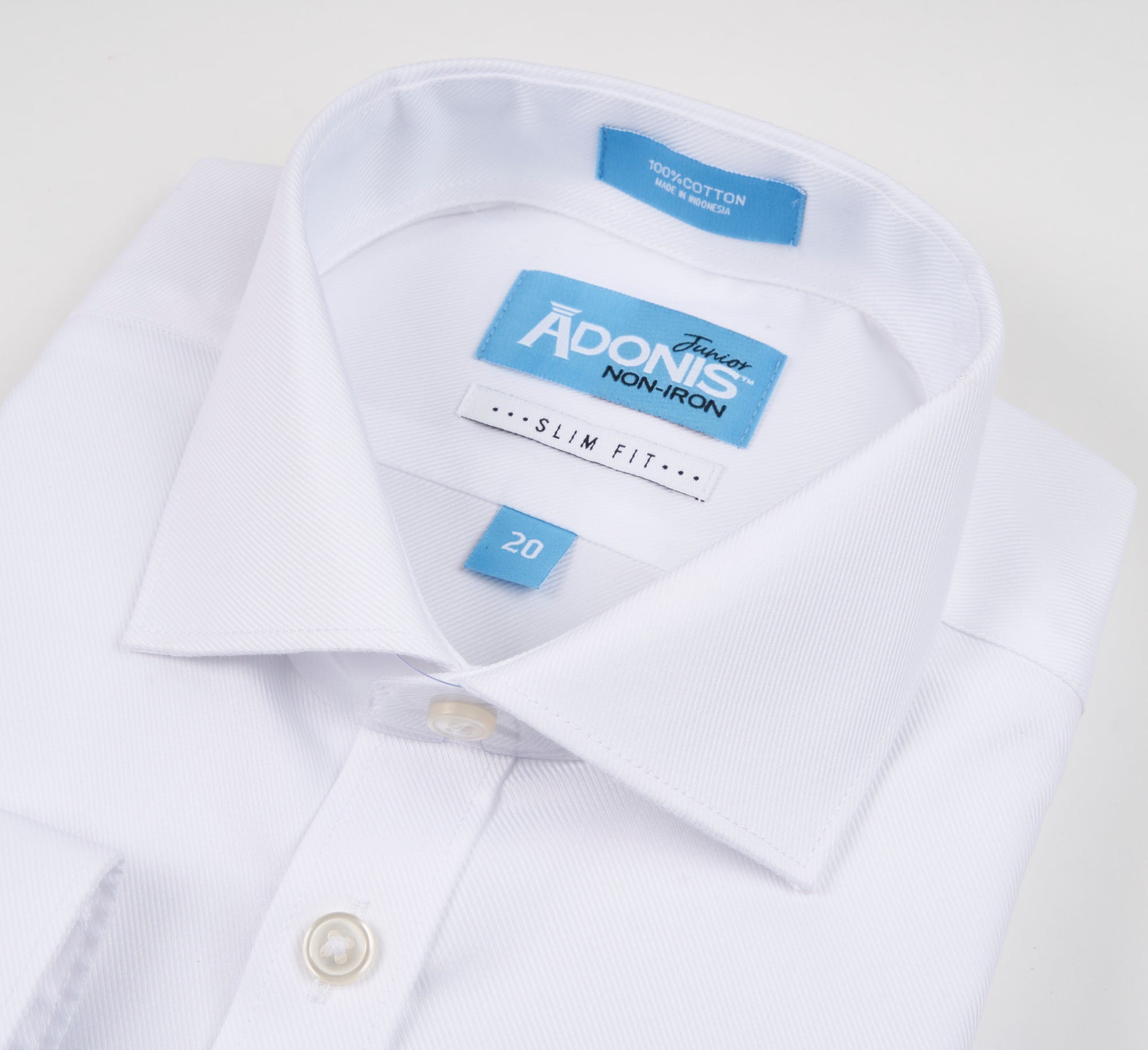 Boys Slim Fit Non Iron Cotton New Majestic Button Cuff Dress Shirt