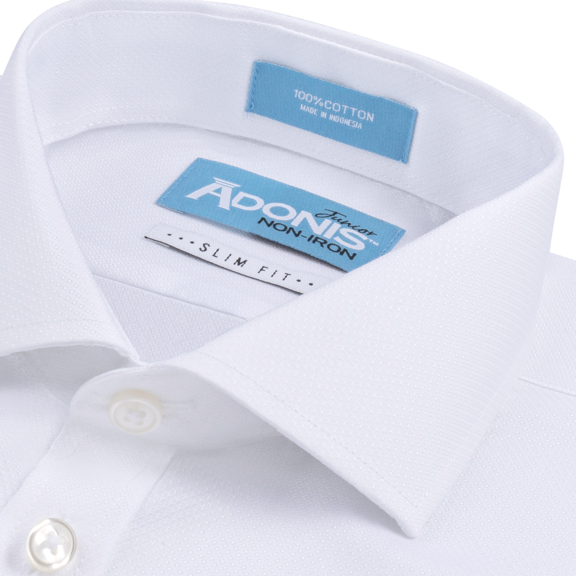 Boys Slim Fit Non Iron Lite Button Cuff Dress Shirt
