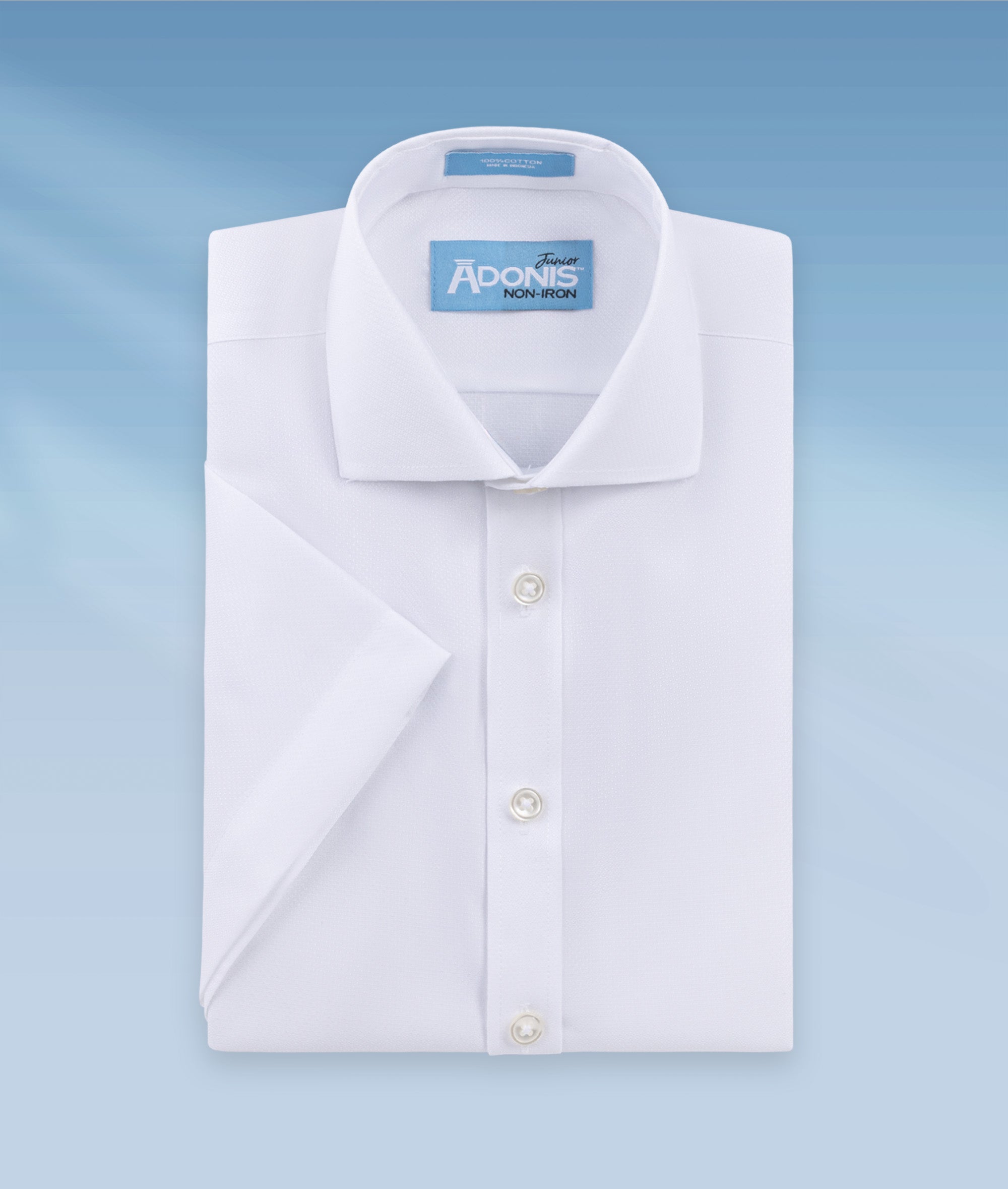 Boys Classic Fit Non Iron Cotton Pattern Dress Shirt