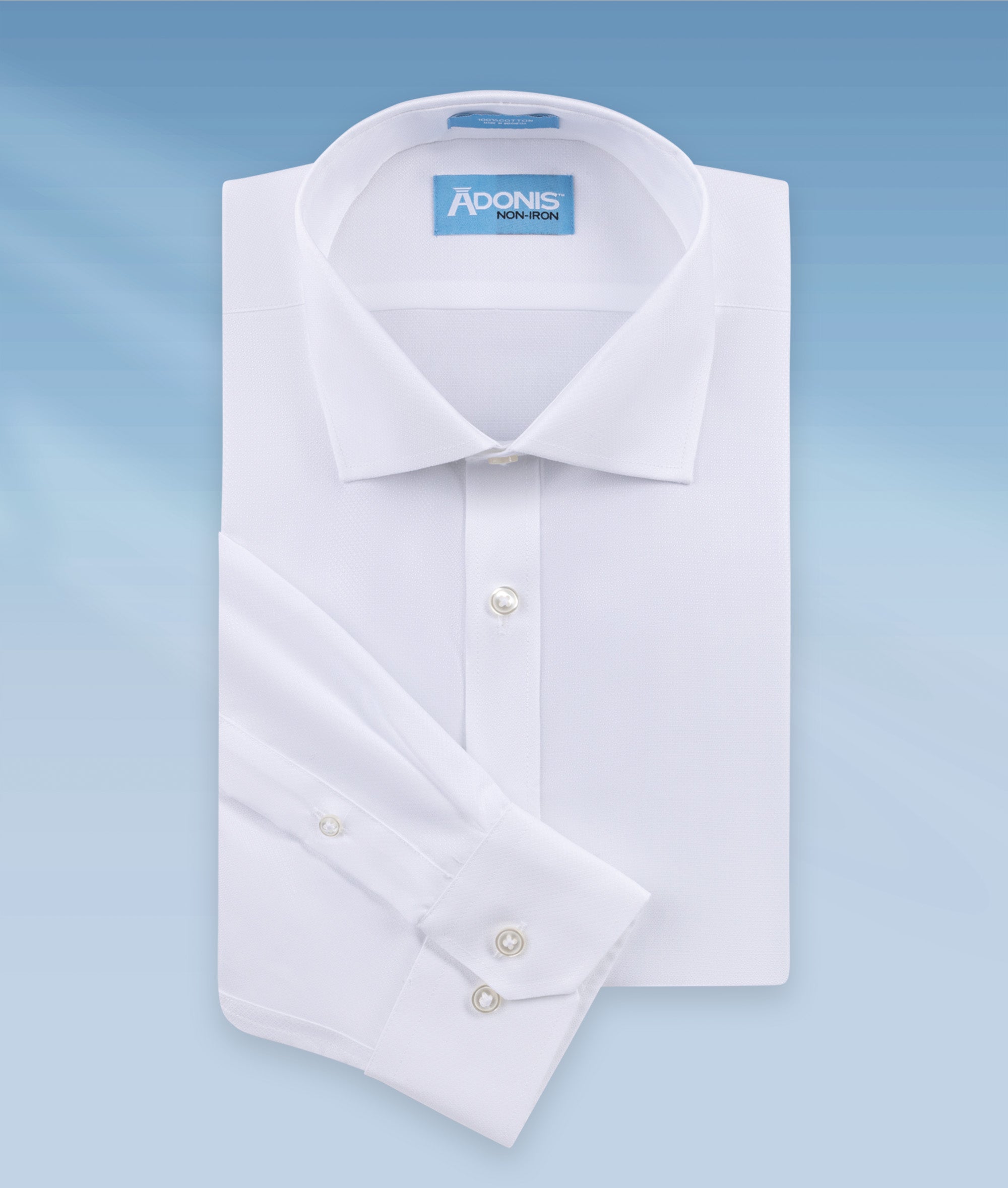 Mens Classic Fit Non Iron Lite Button Cuff Dress Shirt