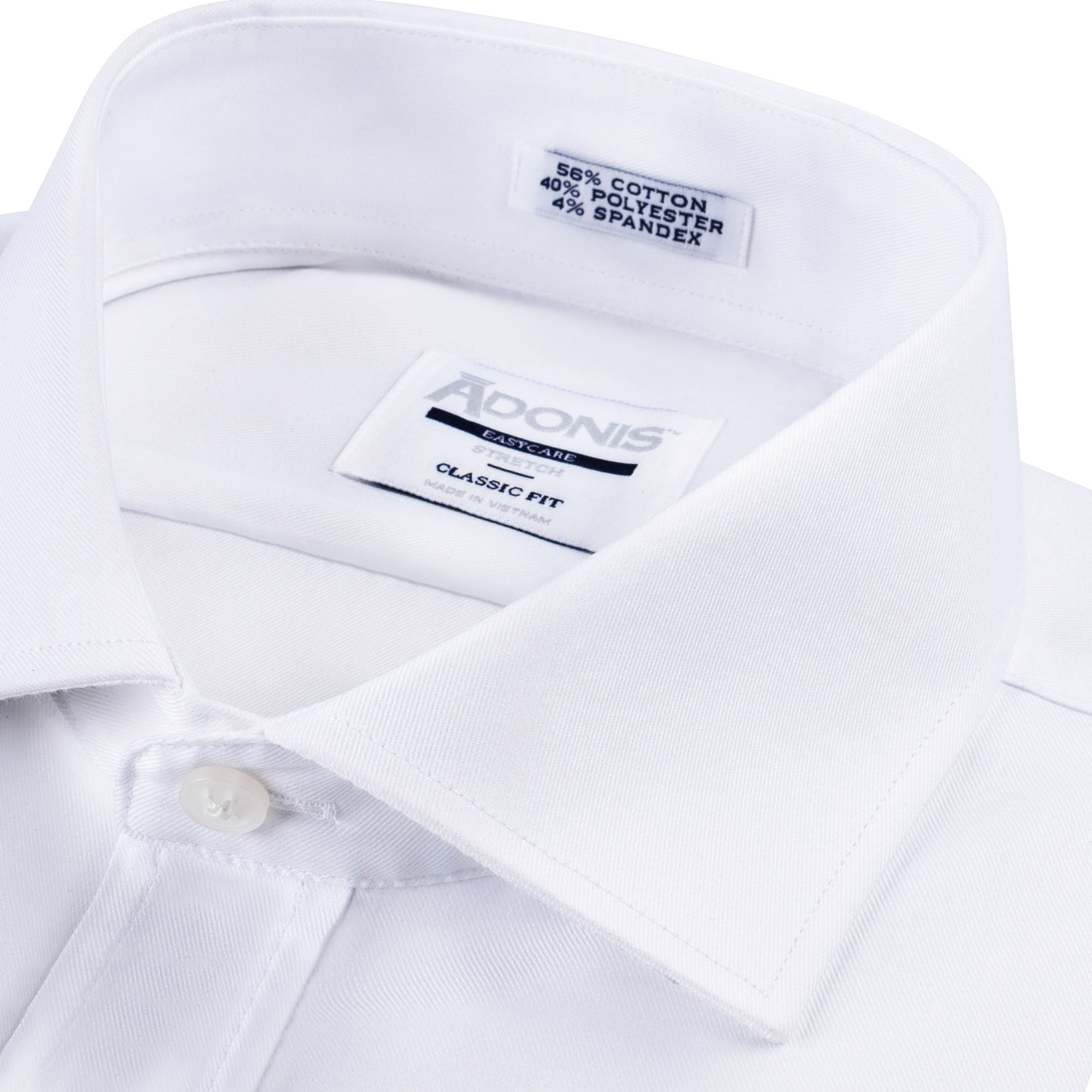 Mens Slim Fit Easy Care Stretch Twill Dress Shirt