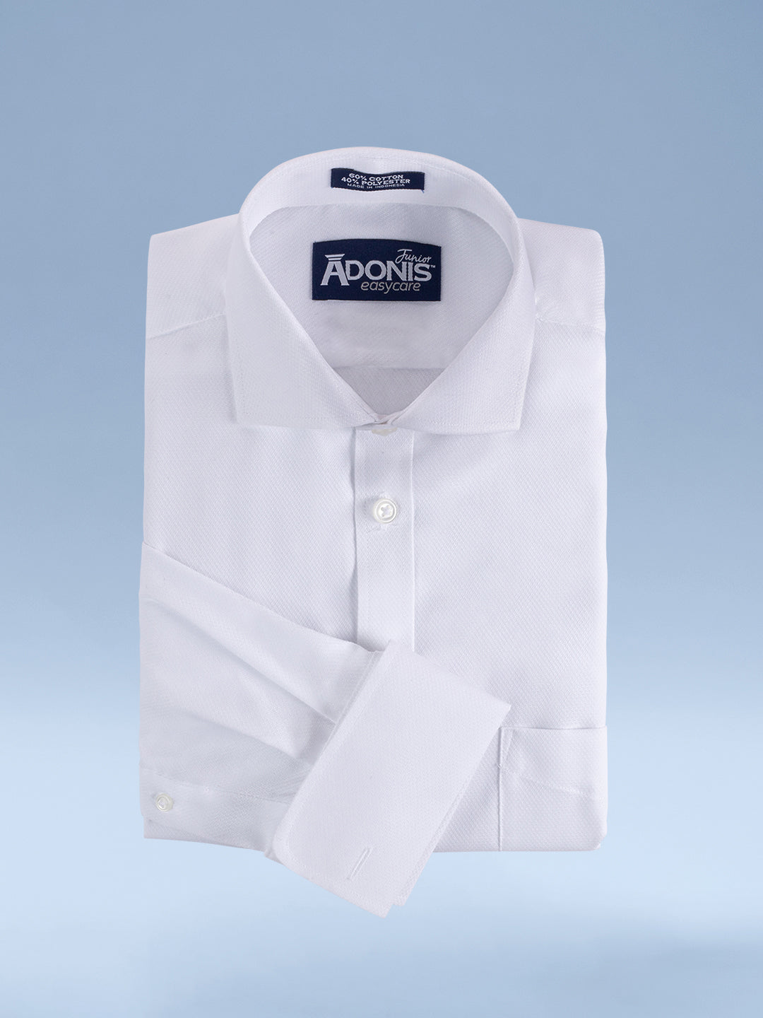 Boys Husky Fit Easy Care New Diamond French Cuff Dress Shirt