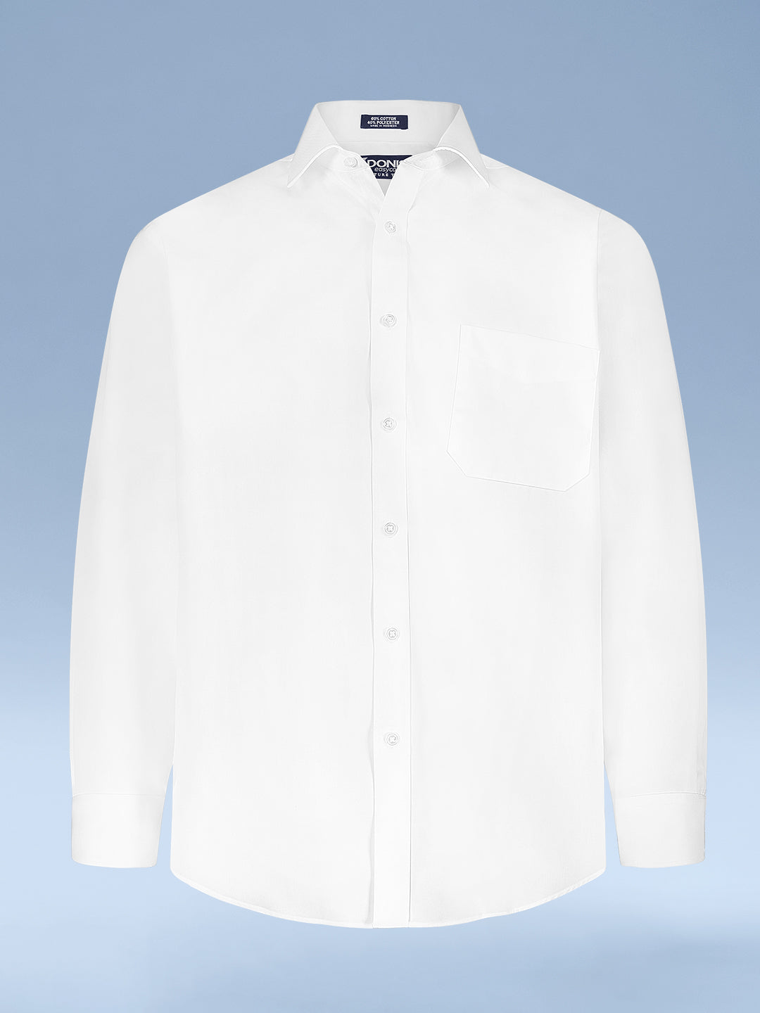 Mens Slim Fit Easy Care Signature Twill Dress Shirt