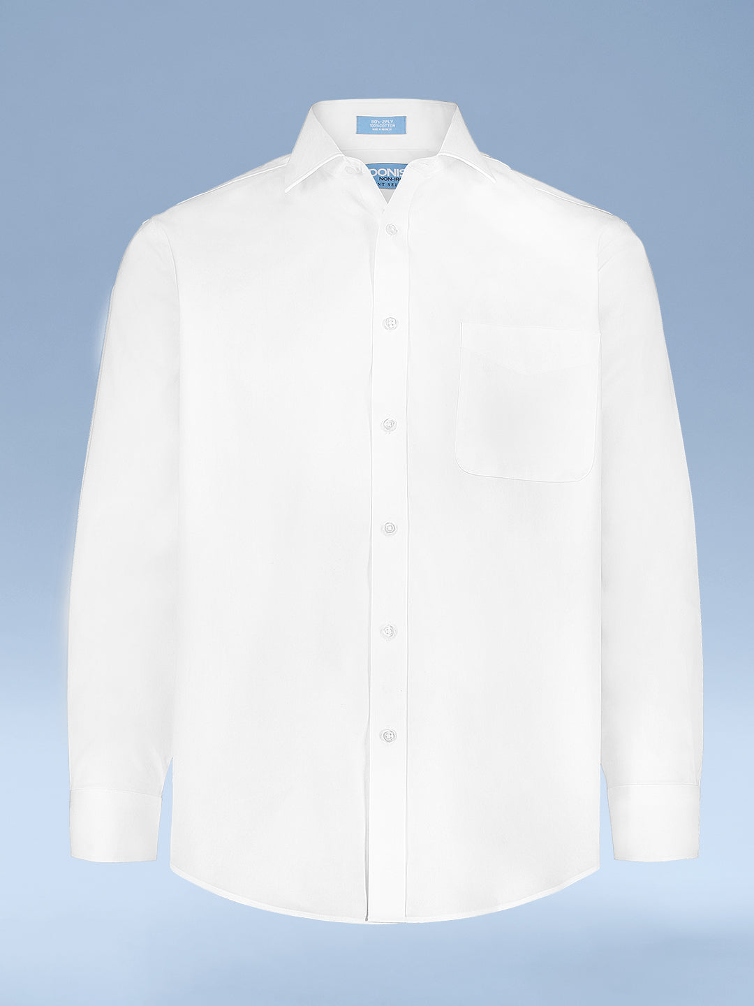 Mens Slim Fit Non Iron Cotton Pinpoint Dress Shirt - With Pocket Adonis Shirts Inc. Mens Slim Fit Non Iron Cotton Pinpoint Dress Shirt - With Pocket Adonis Shirts Inc.