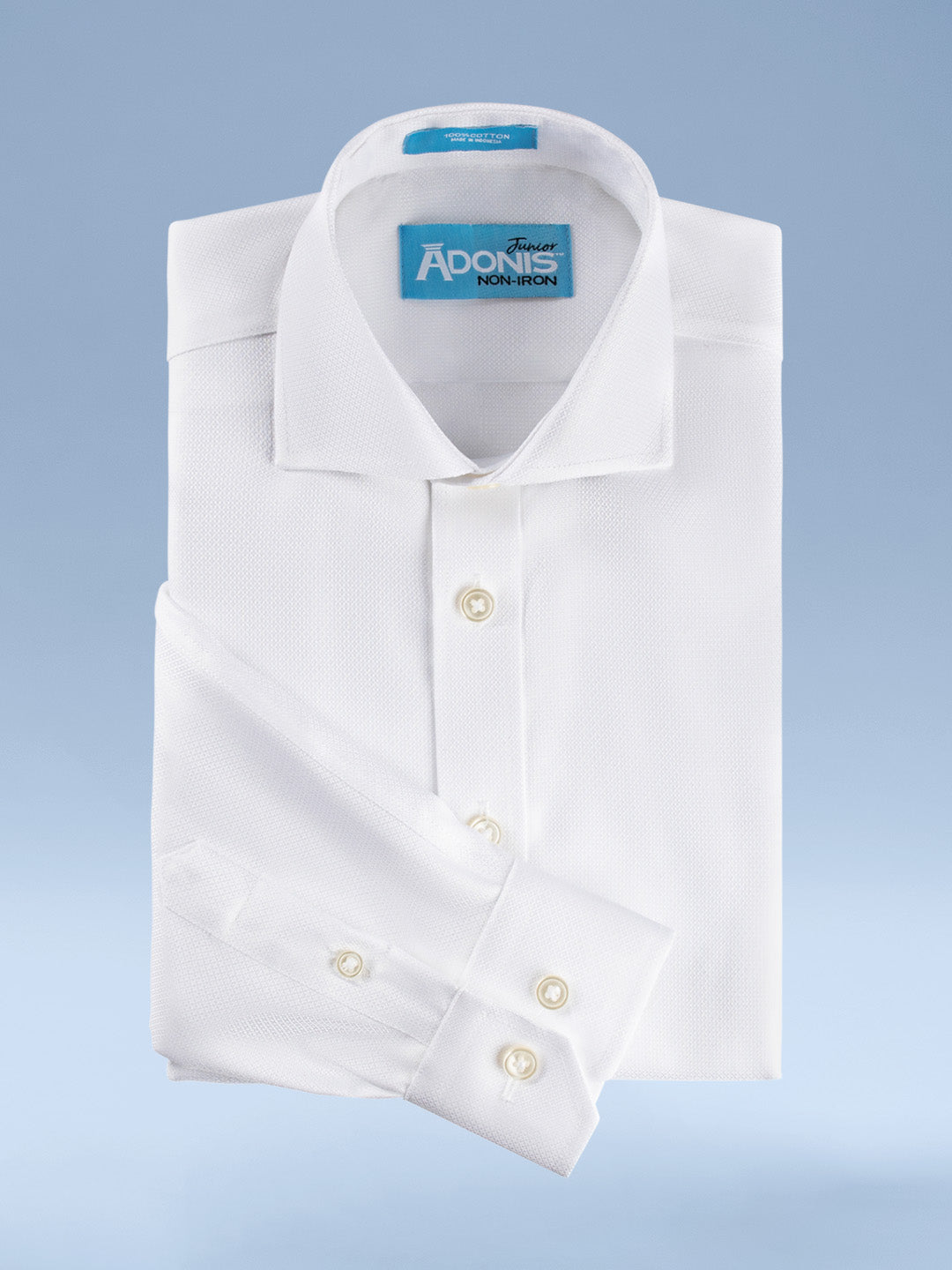 Boys Classic Fit Non Iron Cotton Dazzle Button Cuff Dress Shirt