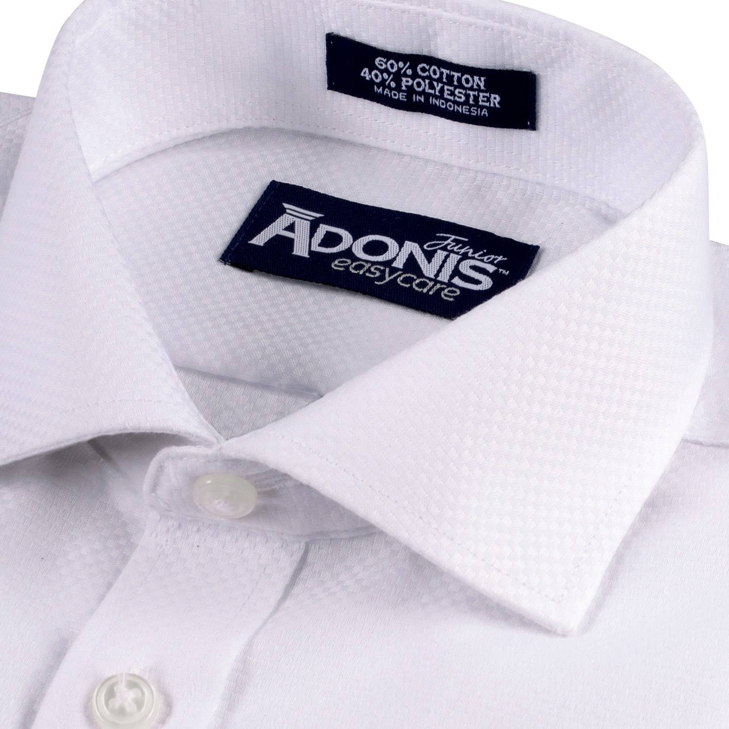 Boys Classic Fit Easy Care "Tile Pattern" Button Cuff Dress Shirt