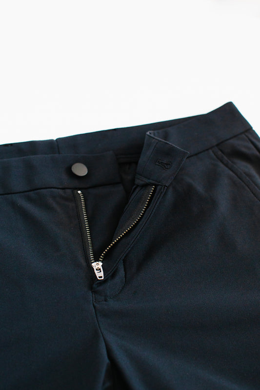 Mens Woeve Slim Fit Pants — Black
