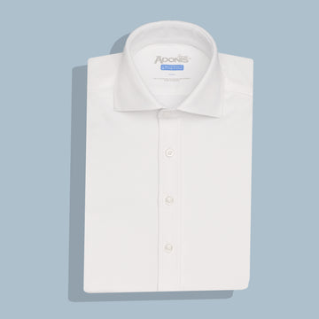 Boys Husky Fit Button Cuff Four Way Stretch Dress Shirt