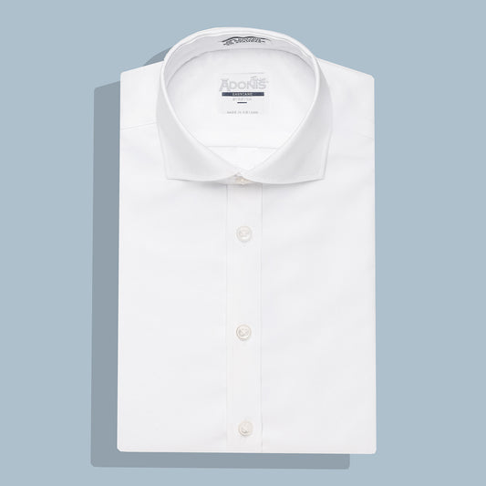 Boys Classic Fit Easy Care Stretch Twill Button Cuff Dress Shirt
