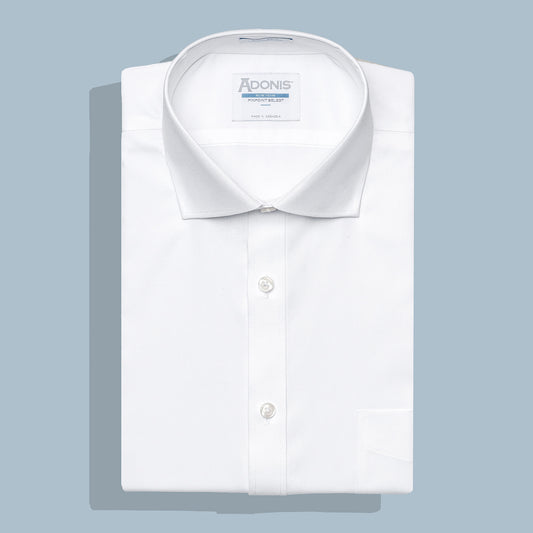 Mens Classic Fit Button Cuff Non Iron 100% Cotton Pinpoint Select Dress Shirt