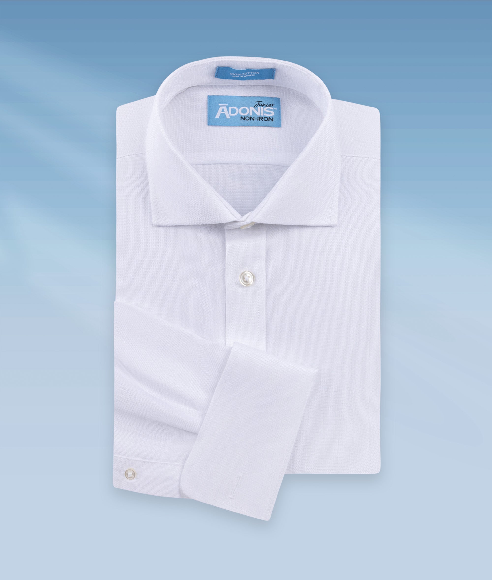 Boys Classic Fit Non Iron Cotton &quot;PK Pattern&quot; French Cuff Dress Shirt