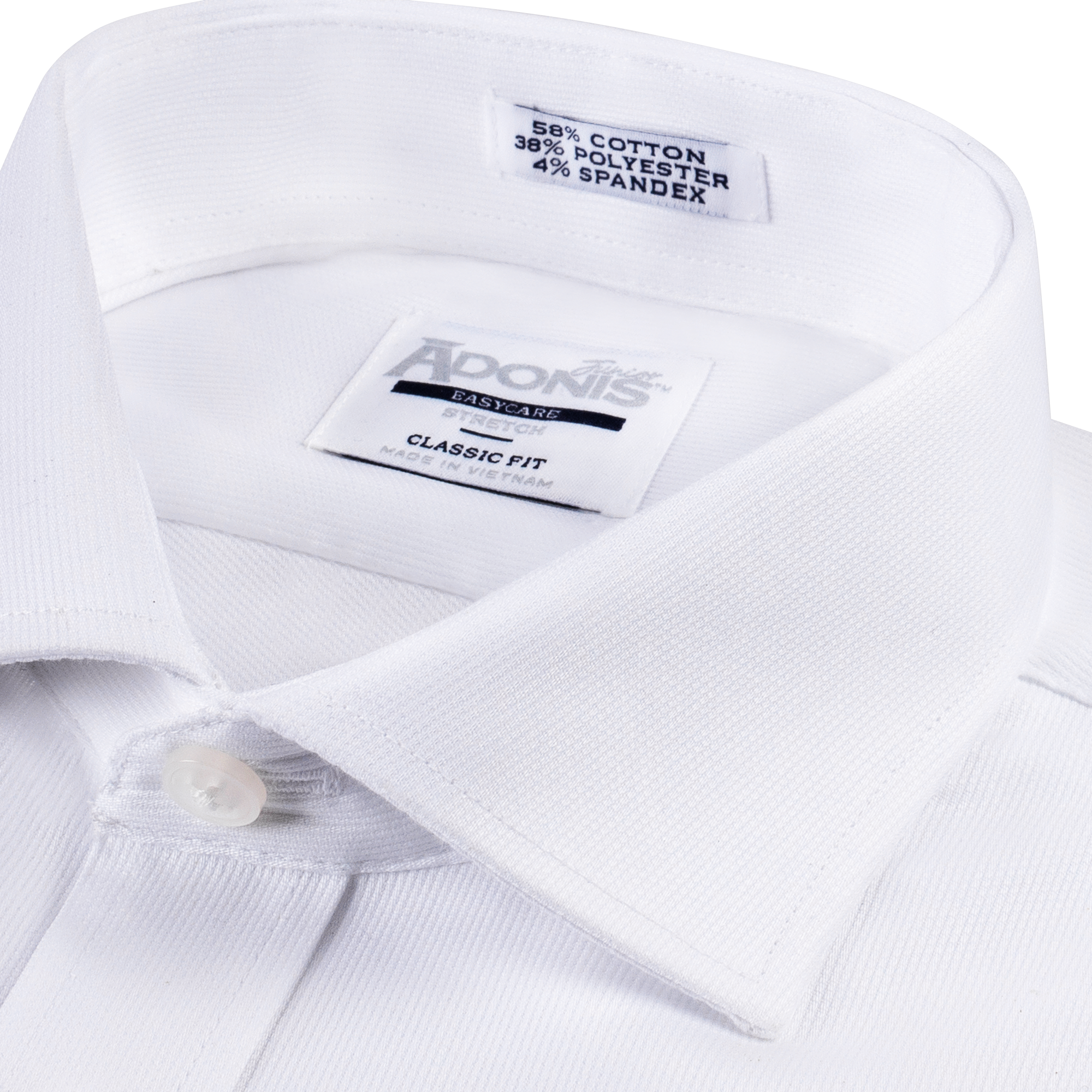 Boys Classic Fit Easy Care Fine Pique Stretch Dress Shirt