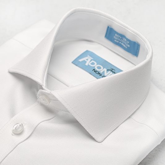 Boys Husky Fit French Cuff Non Iron 100% Cotton Brilliant Twill Dress Shirt