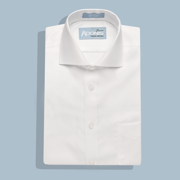 Boys Husky Fit French Cuff Non Iron 100% Cotton Brilliant Twill Dress Shirt