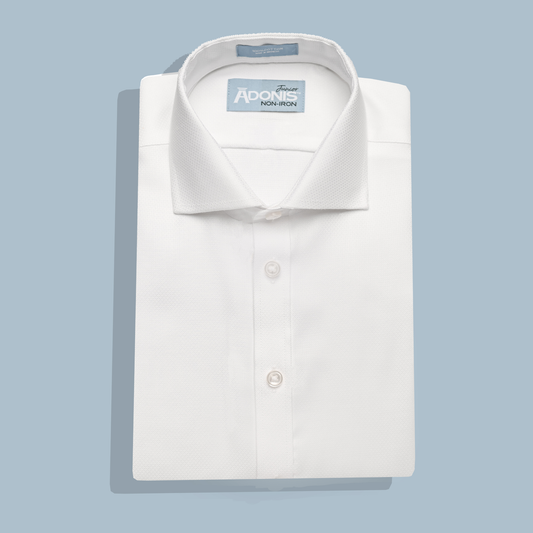 Boys Slim Fit French Cuff Non Iron 100% Cotton Dazzle Dress Shirt
