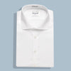 Boys Slim Fit Button Cuff Easy Care Cotton Fine Pique Stretch Dress Shirt