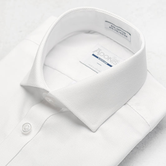 Boys Classic Fit Button Cuff Easy Care Cotton Magic Dress Shirt