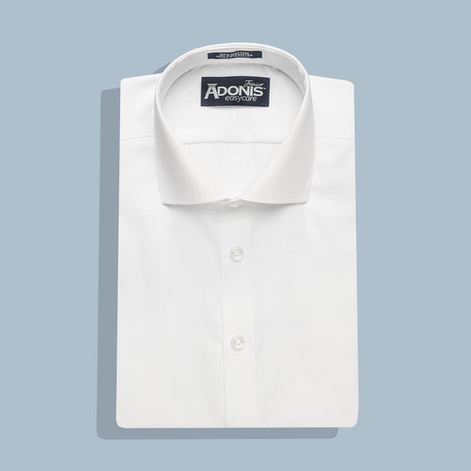 Boys Classic Fit Button Cuff Easy Care Cotton Monarch Dress Shirt