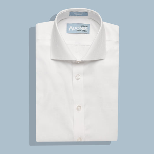 Boys Classic Fit Short Sleeve Non Iron 100% Cotton Serene Dress Shirt