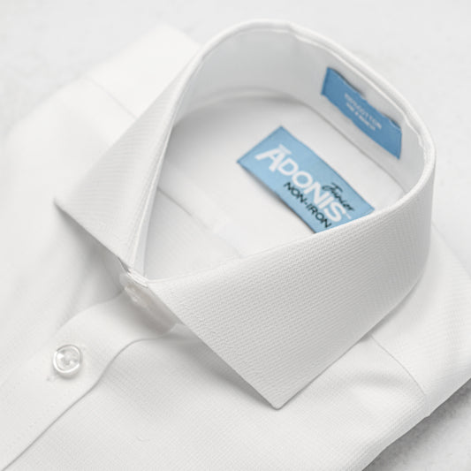Boys Classic Fit Short Sleeve Non Iron 100% Cotton Serene Dress Shirt