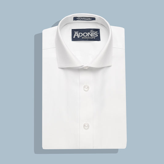 Boys Classic Fit French Cuff Non Iron 100% Cotton Brilliant Twill Dress Shirt