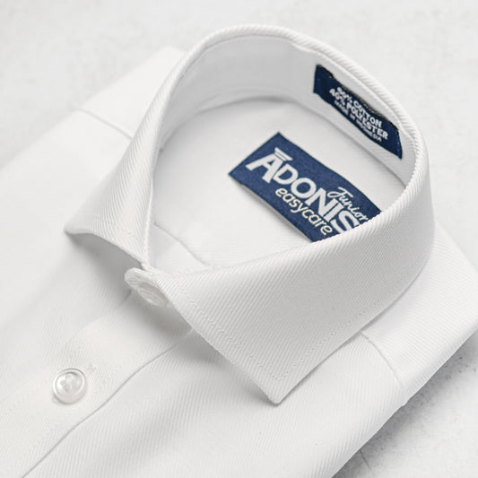 Boys Classic Fit French Cuff Non Iron 100% Cotton Brilliant Twill Dress Shirt