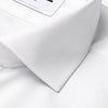 Mens Classic Fit Button Cuff Easy Care Cotton Vintage Pique Dress Shirt (with Pocket)