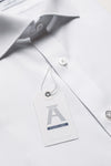 Mens Classic Fit Button Cuff Easy Care Signature Twill Dress Shirt