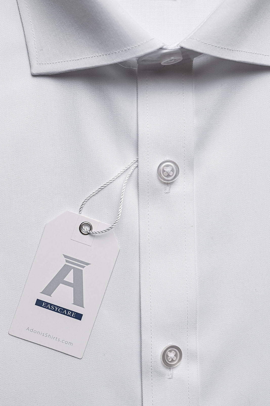 Mens Slim Fit French Cuff Easy Care Signature Twill Dress Shirt