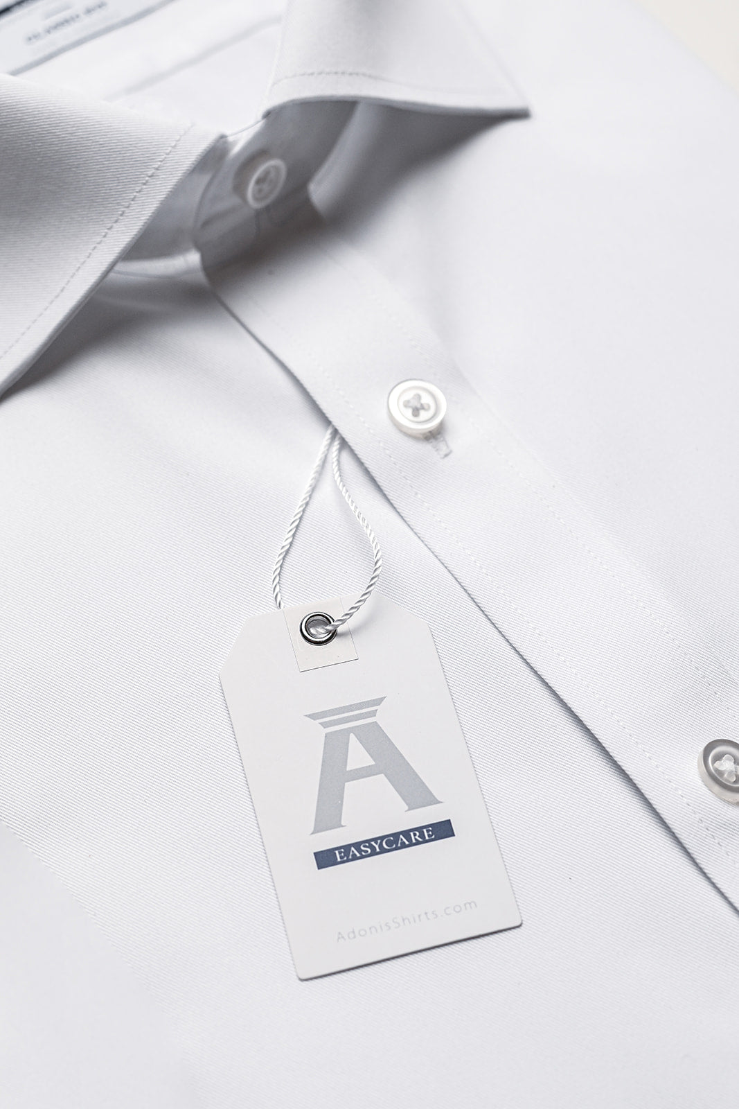 Mens Slim Fit French Cuff Easy Care Signature Twill Dress Shirt