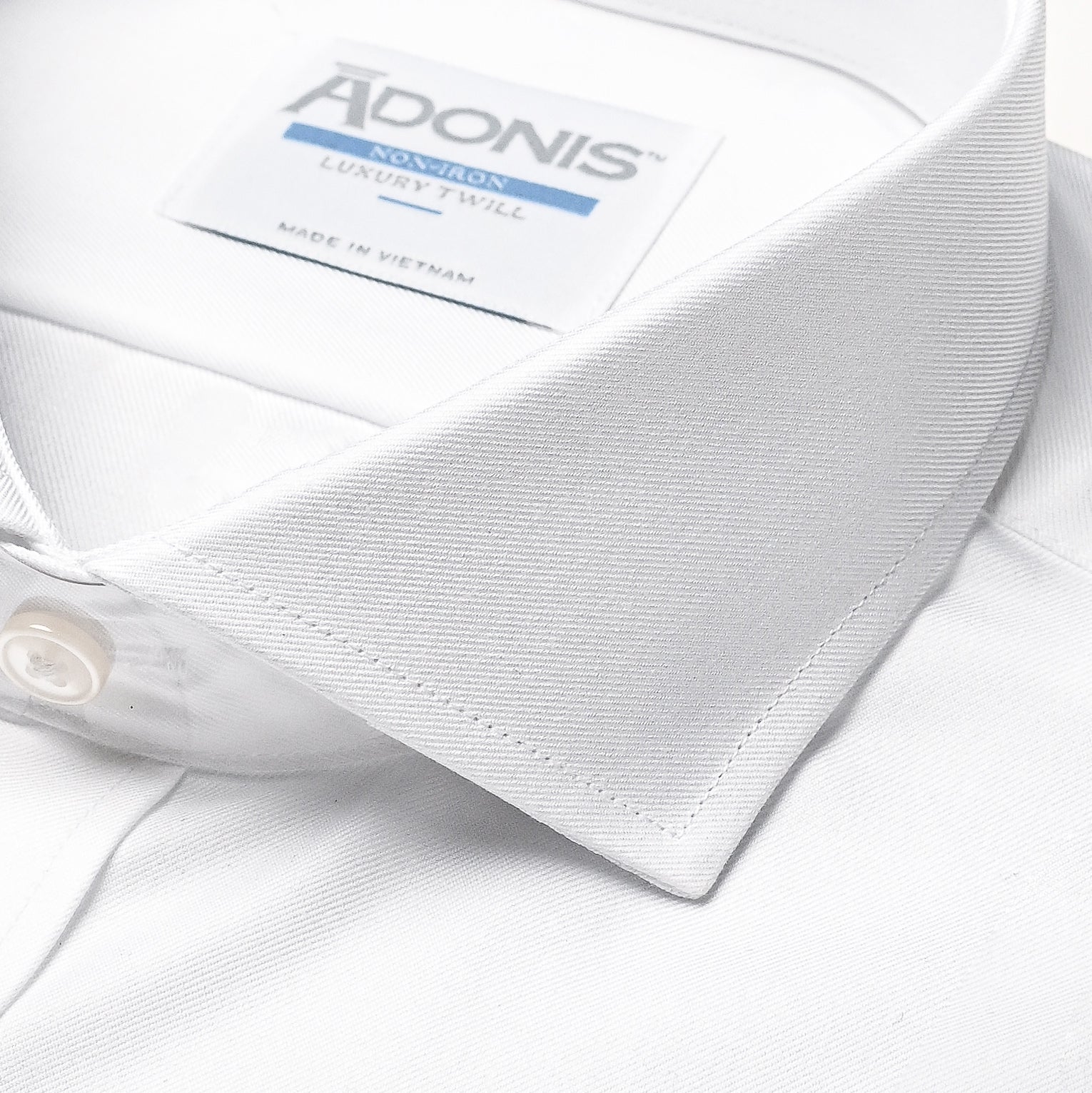 Mens Slim Fit Luxury Twill Button Cuff Dress Shirt – Cutaway Collar