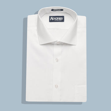 Mens Classic Fit French Cuff Easy Care Cotton Braid Dress Shirt (with Pocket)