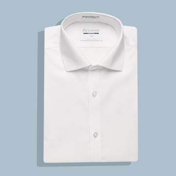 Mens Classic Fit Button Cuff Easy Care Cotton Frost Dress Shirt (with Pocket)