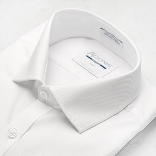Mens Classic Fit Button Cuff Easy Care Cotton Frost Dress Shirt (with Pocket)