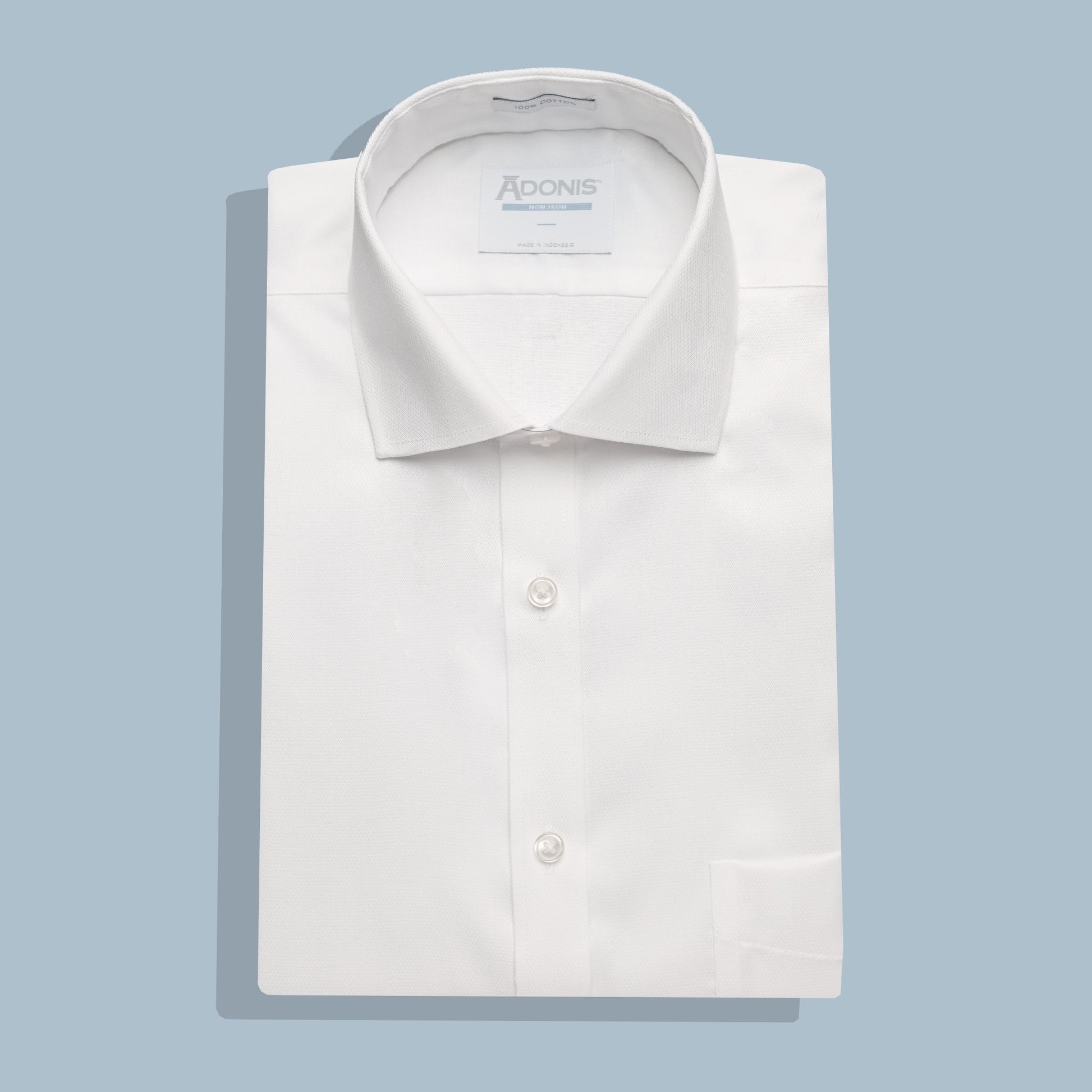 Mens Classic Fit Button Cuff Non Iron 100% Cotton Gem Dress Shirt (with Pocket)