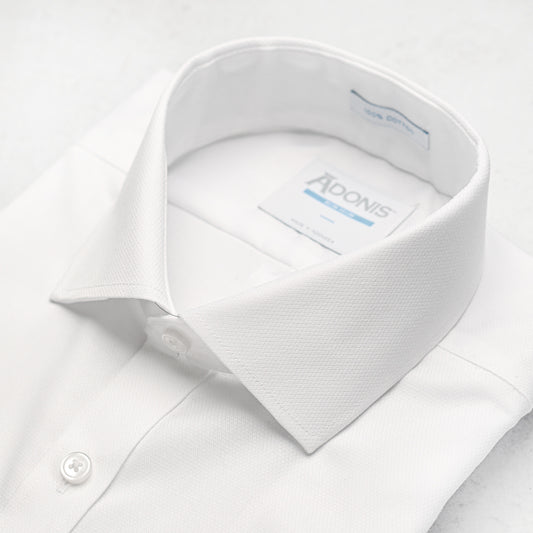 Mens Classic Fit French Cuff Non Iron 100% Cotton Gem Dress Shirt (No Pocket)