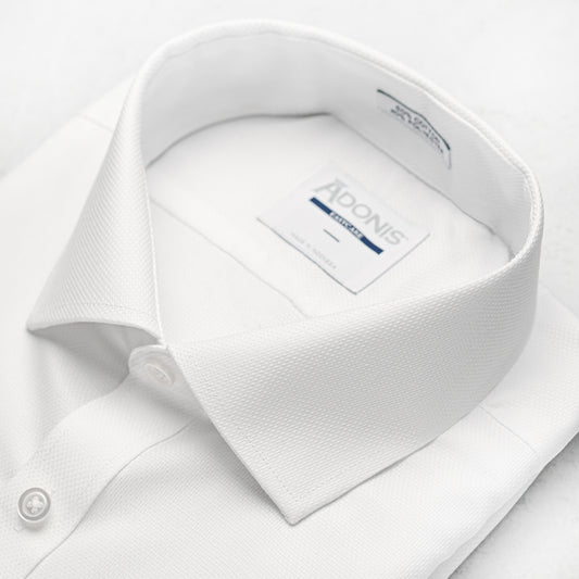 Mens Classic Fit Button Cuff Easy Care Cotton Magic Dress Shirt (with Pocket)