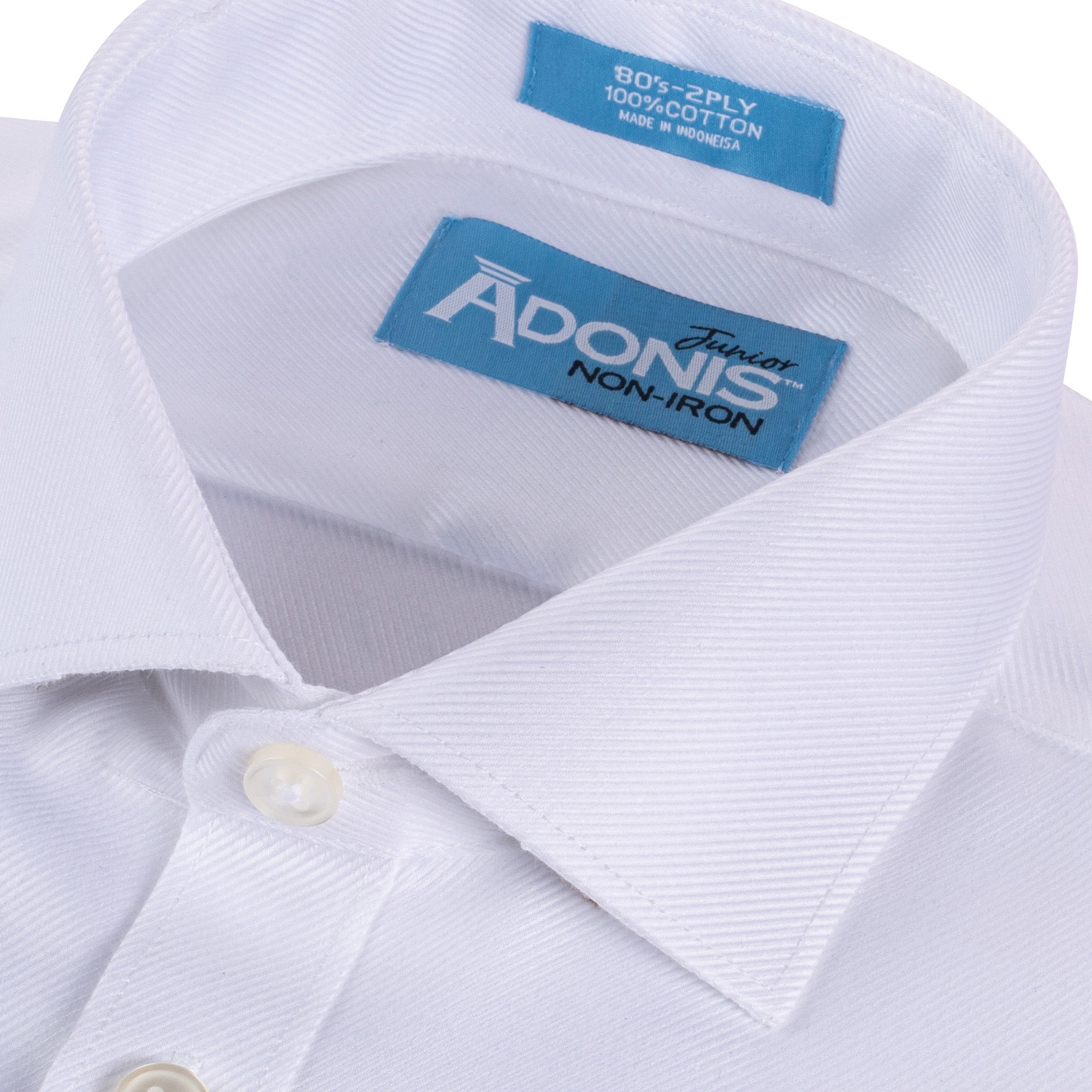 Boys Classic Fit Non Iron Cotton &quot;Brilliant Twill Pattern&quot; French Cuff Dress Shirt