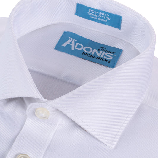 Boys Classic Fit Non Iron Cotton Brilliant Twill French Cuff Dress Shirt
